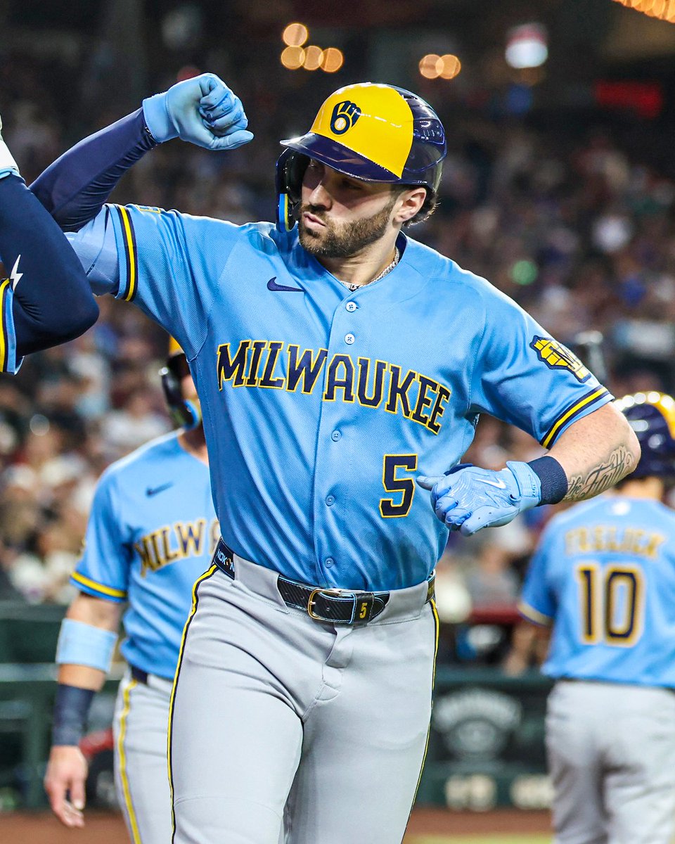 Brewers's tweet photo. Garrett Mitchell since June 1 🔥

.337 AVG
1.040 OPS
5 HR
14 XBH https://t.co/UZwcH10H41