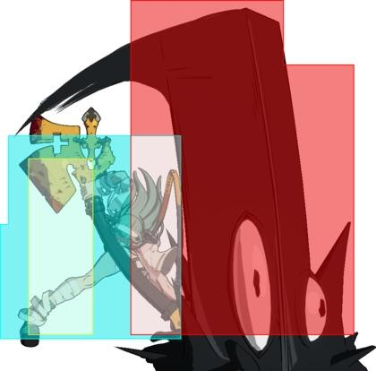 EVACDOOM_'s tweet photo. eosd knife hitboxes feel like this https://t.co/3DyQnZURLQ