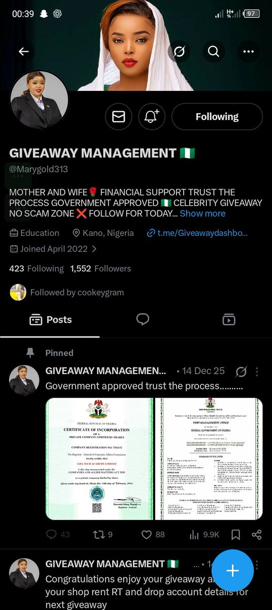 dexcrypt24411's tweet photo. My biggest mistake was trusting the wrong people with my hard-earned money. They took my money 60k💔 and keep asking for more and more telling me that I have to pay a pending of another 20k th immediately that I will see my giveaway of 600k immediately after I pay the money. https://t.co/rYBeEs4ODm