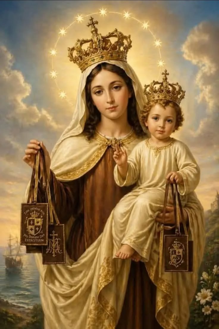 Mothermary0012's tweet photo. Our Lady of Mount Carmel pray for us.. https://t.co/CNWatG9UKG