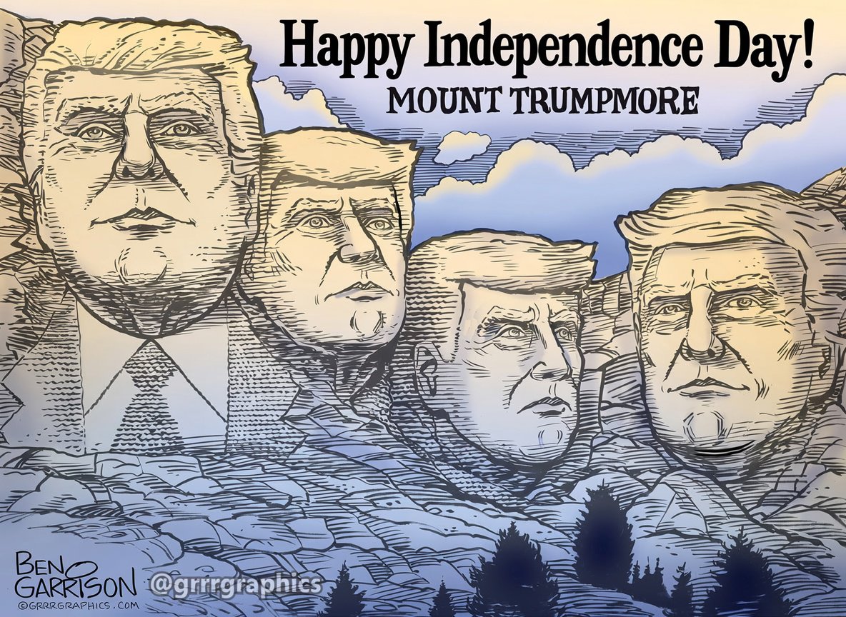 GrrrGraphics's tweet photo. Seems like the perfect cartoon for tonight-
Mount Trumpmore! 🇺🇸🇺🇸🇺🇸 https://t.co/FDTQqBB24B