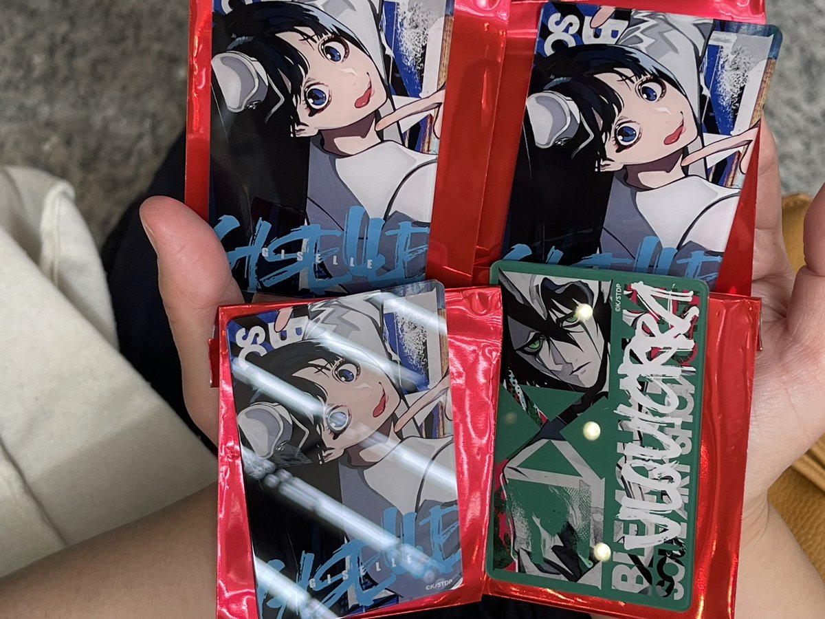 gonearsk02's tweet photo. 【交換】BLEACH LAM SOUL ART SHOWCASE アクリルカードコレクション

譲▶︎ウルキオラ/ジゼル

求)▶︎平子

ただ今会場におります。
会場手渡し/郵送交換希望
お気軽にお声掛けくださいませ🙇
よろしくお願いいたします。 https://t.co/M0FVUDQXii