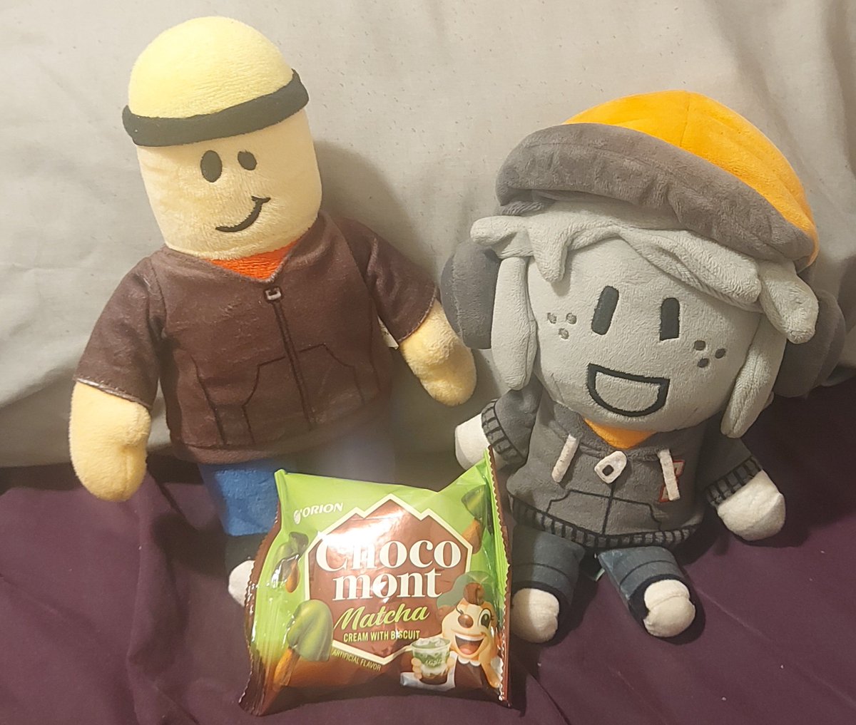 GuezzRBX's tweet photo. i saw an asian foods import store while doing my extremely rare walk downtown and i thought it was cool

i bought this chocolate mushroom cookie snack and it was my first time trying it
wanted a cute photo of builderman trying the cookie but i realized that was a bad idea https://t.co/IRsqsWiCjG