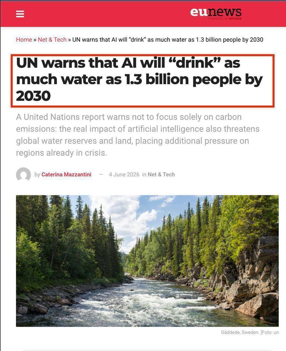 Winka147's tweet photo. Due to increasing population and AI's massive consumption of water , water is becoming incredibly scarce , In other to counted this president Donald Trump is about to sign in what may be the single greatest wealth opportunity, tokenizing water into one single asset the USWR https://t.co/yAEvmipDpc