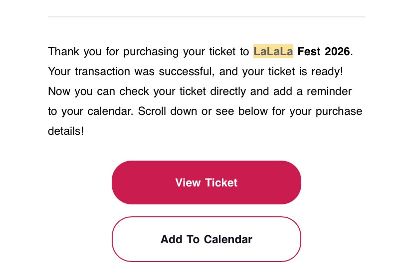 blcshy's tweet photo. 🎫 WTS LaLaLa Fest 2026 (1 tix)
Early Entry DAY 1 - Final Presale

📩 DM. Price under web
tiket pribadi di jual krn berhalangan di tanggal tsb

t. jual beli wtb tiket ticket rex orange county roc konser lalalafest concert lala kodaline MattMaltese JordanRakei SummerSalt https://t.co/R70Fx8lku5