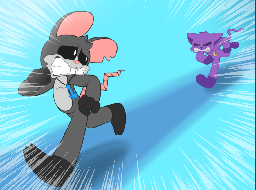 SuperJordina2's tweet photo. Cat and Mouse Chase Redraw
#poppyplaytime #smilingcritters #smilingcrittersfanart
#catnap https://t.co/eHsrkHxXwb