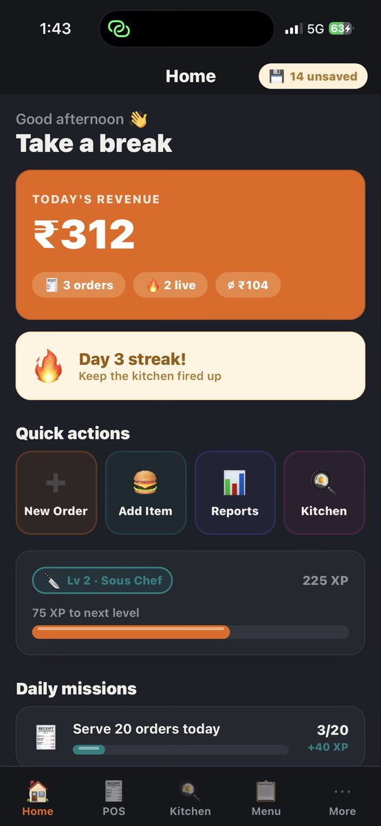 drifts_ai's tweet photo. I built a full restaurant POS app for Indian 
dhabas and food stalls.

0 investors. 0 team. Just me and months of work.

Today I'm giving 99 people lifetime access for ₹3,499.

After that the price goes up. Forever.

Here's why I built it 🧵 https://t.co/hpUL7TPeHB