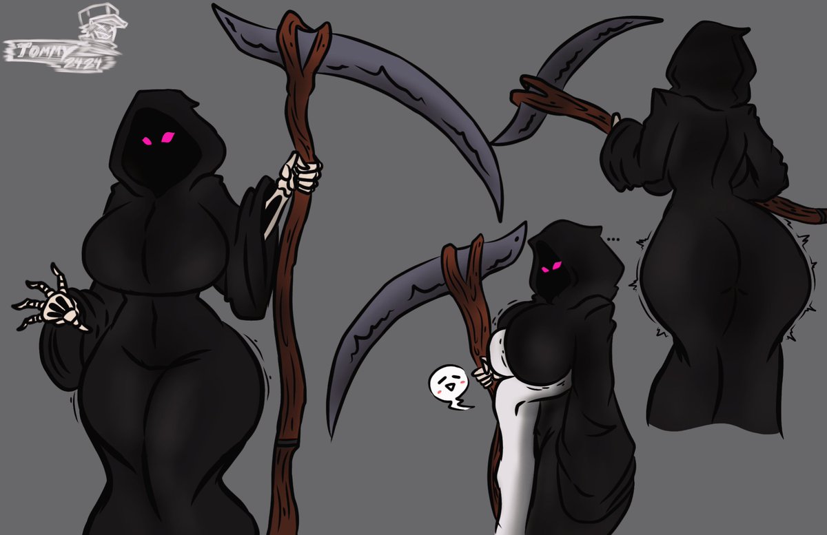 tommy24art134's tweet photo. "Lady Grim reaper"💀 https://t.co/x5LfEfiDYu