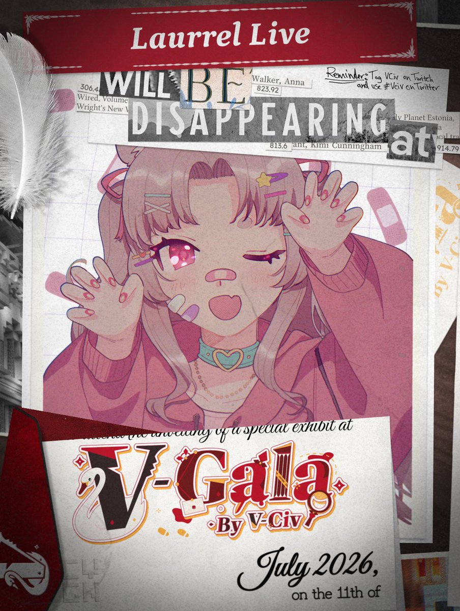 LaurrelLive's tweet photo. It's finally time!! I can't wait to see y'all at #VGala! π‘οΈπ¦’
...character sheet coming soon! #VCiv https://t.co/LcHFGjap7K