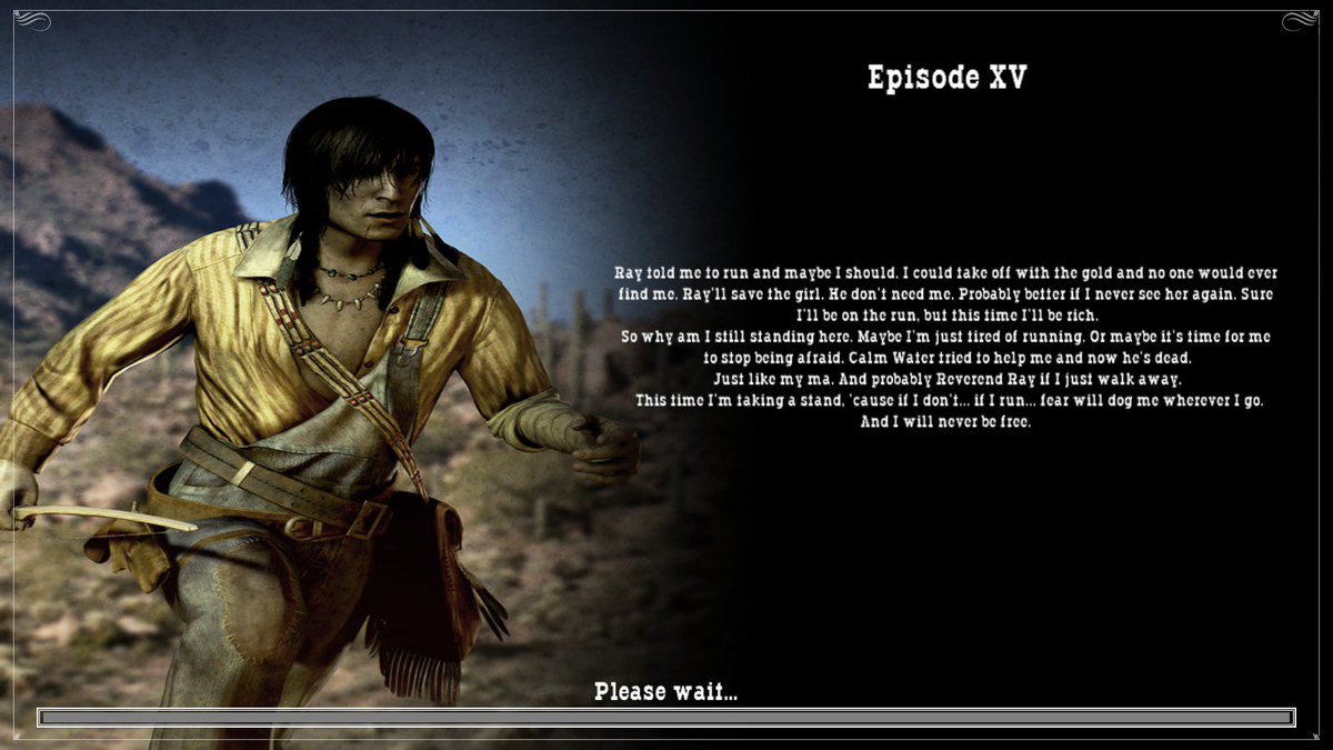djorkaeef06's tweet photo. 『CALL of JUAREZ』クリア！
翻訳は面倒だったけど、それでも続けるくらい面白かった！

抜き打ちのスローモーションシステムは、西部劇の決闘のエッセンスをうまく表現していて、早撃ちガンマン気分をたっぷり味わえた。
良い作品に出会った。(^.^)

#CALLOFJUAREZ
#コールオブファレス https://t.co/nGR4Ndksas