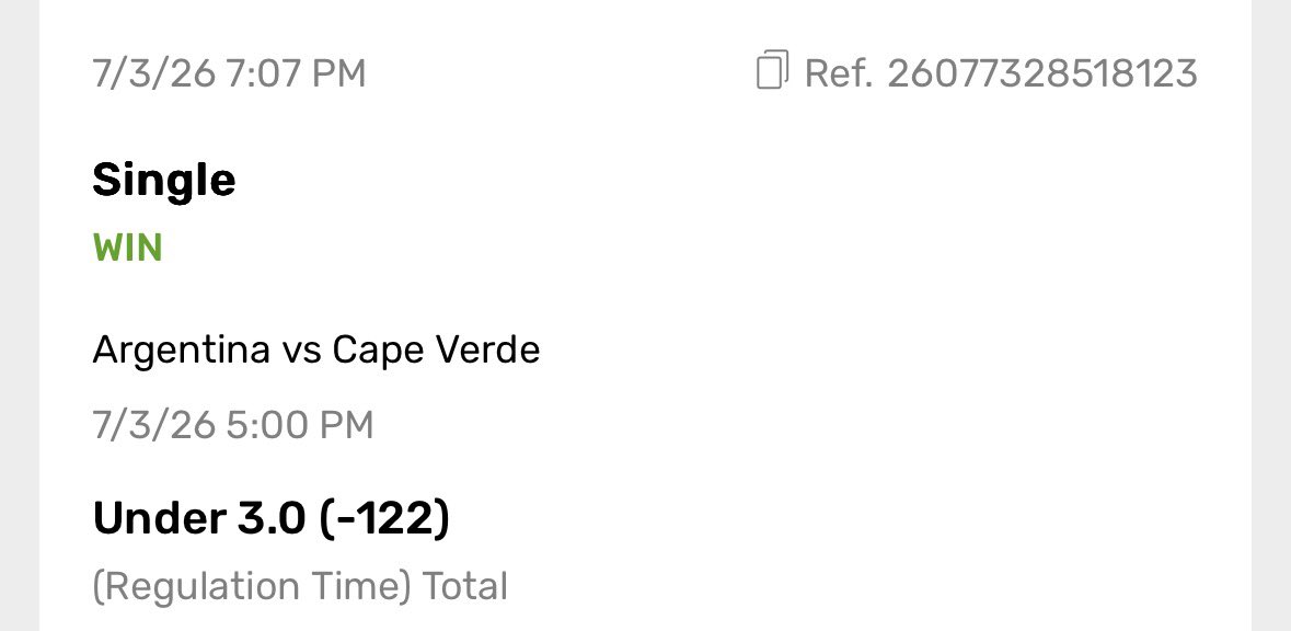 corefooty_com's tweet photo. Argentina 🇦🇷vs🇨🇻 Cape Verde 
Sharp side👇
🚨https://t.co/irFnd9YJrQ🚨
#wcpick #worldcupbet https://t.co/vpRNyfPdxA