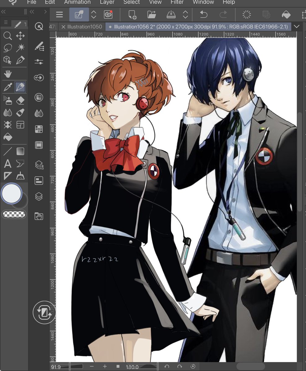rzzxrzz's tweet photo. i tried to draw kotone in reload style https://t.co/URUKdyfUda
