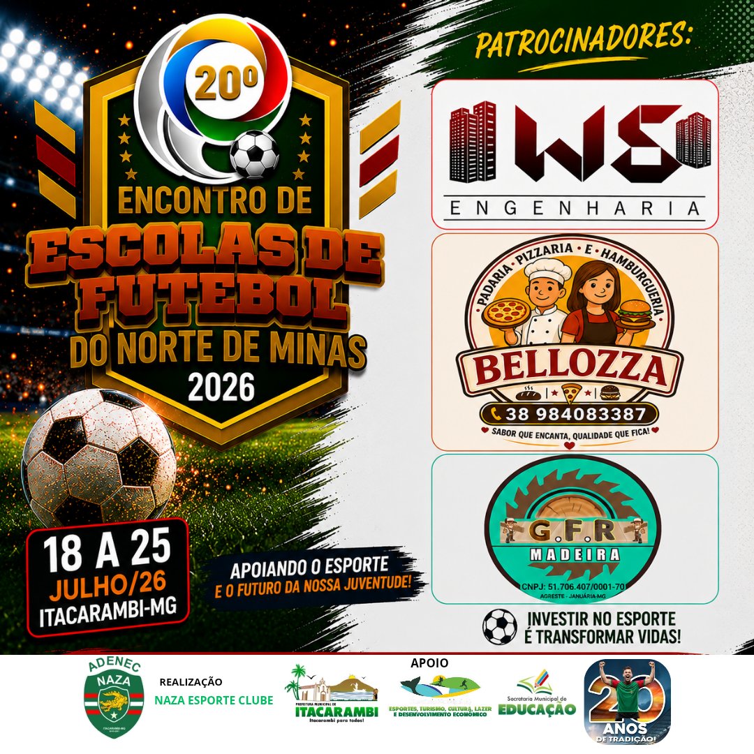 fernandodonaza's tweet photo. Nosso muito obrigado aos patrocinadores que fazem parte deste grande evento! 🏆
.
.
#Esporte #FutebolDeBase #Itacarambi #EncontroDeEscolas #patrocinadores https://t.co/bB4Fq5m8xS