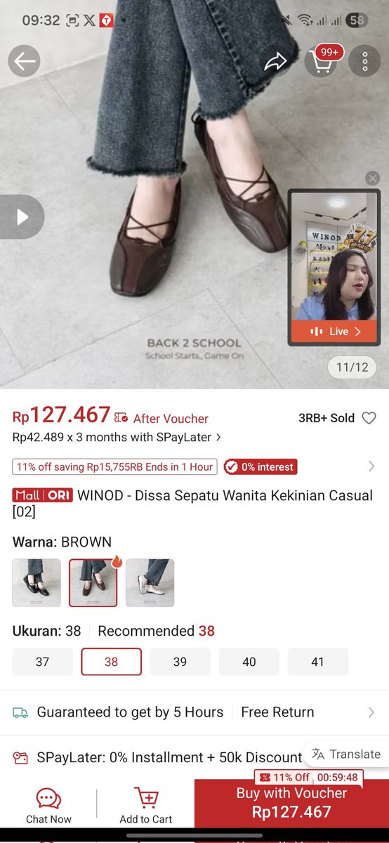 milodingin99's tweet photo. 🖤 winod - dissa in brown size 38 - 60K

ini masih bagusss! ada talinya juga yaa, cuma aku lepas krn lebih suka ga pake tali. ini rarely aku pakai krn somehow berasa gede sebelah kl pake ini (dari sananya🥲🥲) bisa diakalin dikencengin talinya sih sbnrnyaaa https://t.co/xxegYMSKxf