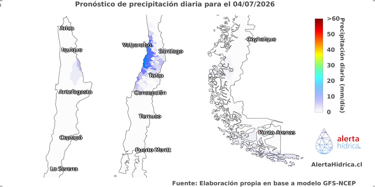 AlertaHidrica's tweet photo. #Pronóstico de precipitación 🌧 para el 04 de julio👇

📊 Revisa la actualización del pronóstico cerca de tu localidad en 👉 https://t.co/p8jD3ZlhI4 https://t.co/rzEFkGUMGf