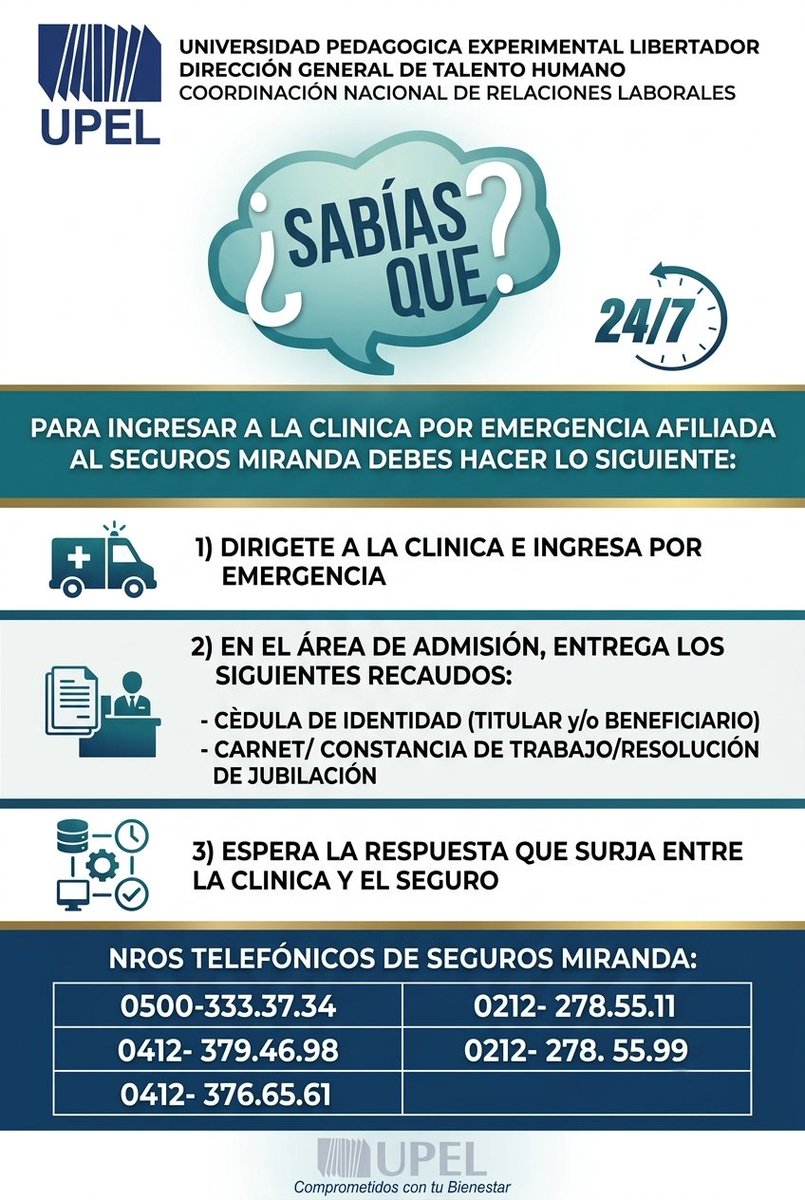 InfoDGTHUpel's tweet photo. Sabías cuál es el procedimiento para poder ingresar a una clínica mediante nuestro HCM?
Aquí te explicamos!
#UPEL
#LaUniversidadDeLosMaestros https://t.co/A7rqPynkfo