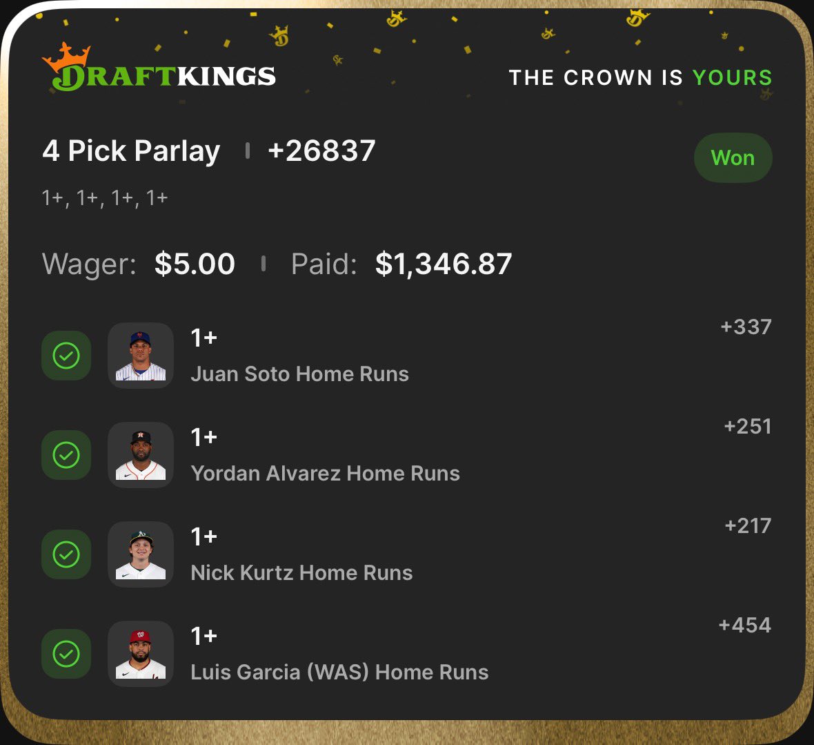 HallerIsaak's tweet photo. Like this for good luck💰✨🥂 #MLBPredictions https://t.co/ycMTButjf4