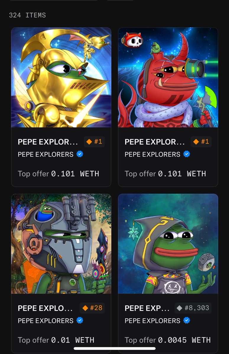 アイドル pepe What's the alpha guys? @10kai_nft just swept @PepeExplorers