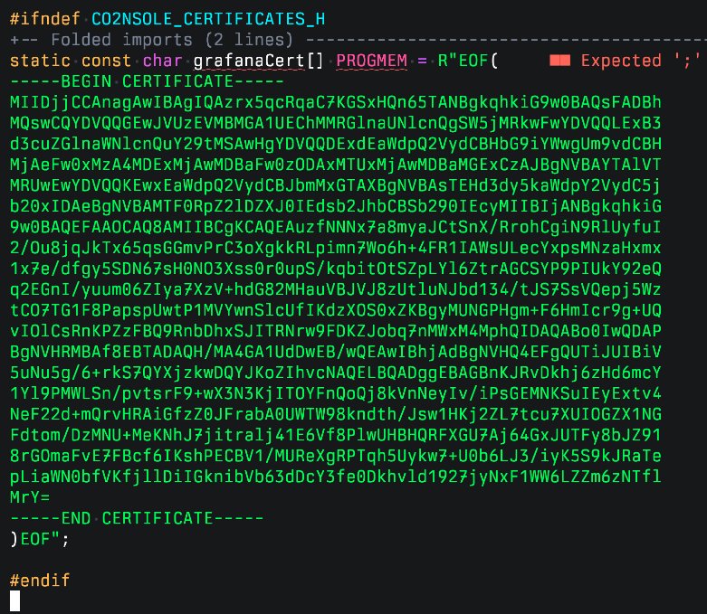 neogoose_btw's tweet photo. In embedded world people are actually hardcoding TLS certificates into the firmware https://t.co/61aAedX2cP