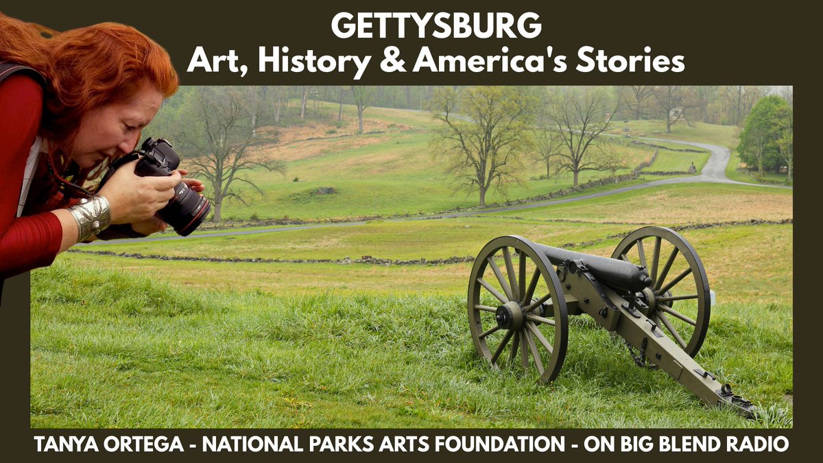 BigBlendMag's tweet photo. Join Tanya Ortega @NatlParksArts for an inspiring conversation about Gettysburg National Military Park &amp; how artists help preserve America's history through creativity, storytelling &amp; cultural interpretation. Listen: https://t.co/GOrVMaPDQ3 #Gettysburg #Art https://t.co/IvXR6i9yjl