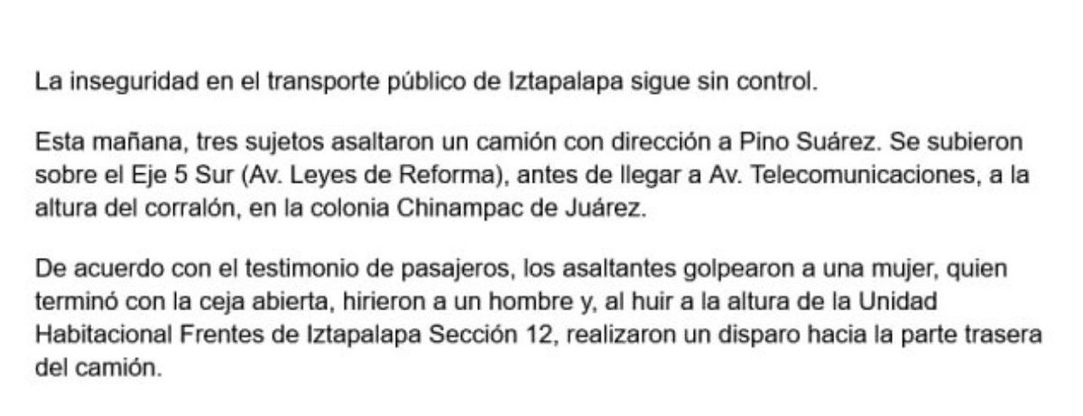 AdrianoEspa's tweet photo. ¿Cuántos asaltos más tienen que ocurrir para que haya vigilancia en este tramo del Eje 5? @PabloVazC @ClaraBrugadaM @guerrerochipres @ALEIDAALAVEZ @SSC_CDMX @C5_CDMX https://t.co/xd7VGUTFxN