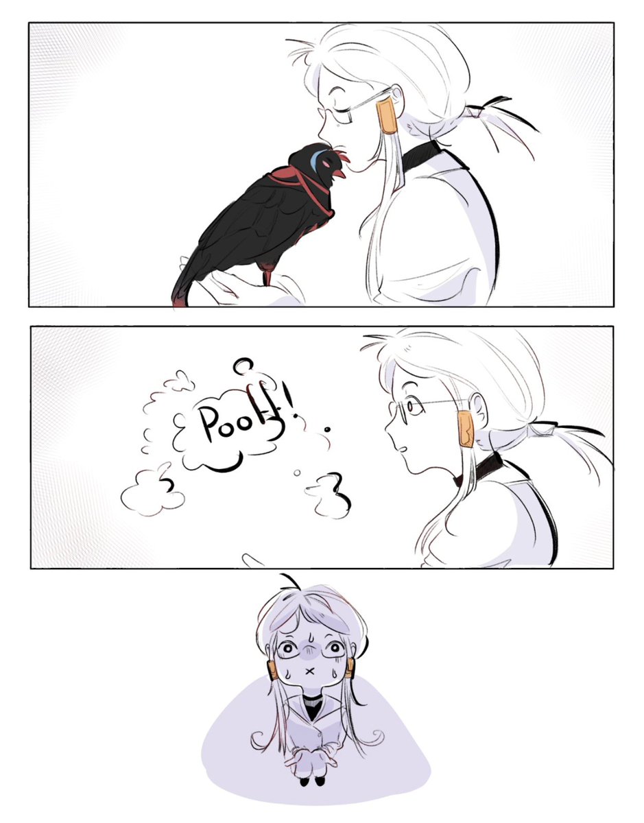 Leyla_S_C's tweet photo. Yeah, I'm working on the *Dere* comic; this one is more of an experiment or practice run to figure out how to draw the Doctor.
#Thefreakcircus #tfc #comic #minicomic https://t.co/Oythl3qaj4