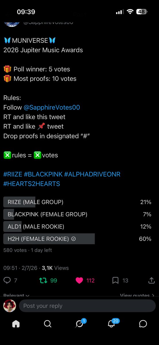 _top3z's tweet photo. @SapphireVotes00 #HEARTS2HEARTS https://t.co/YLcv7VZMoI