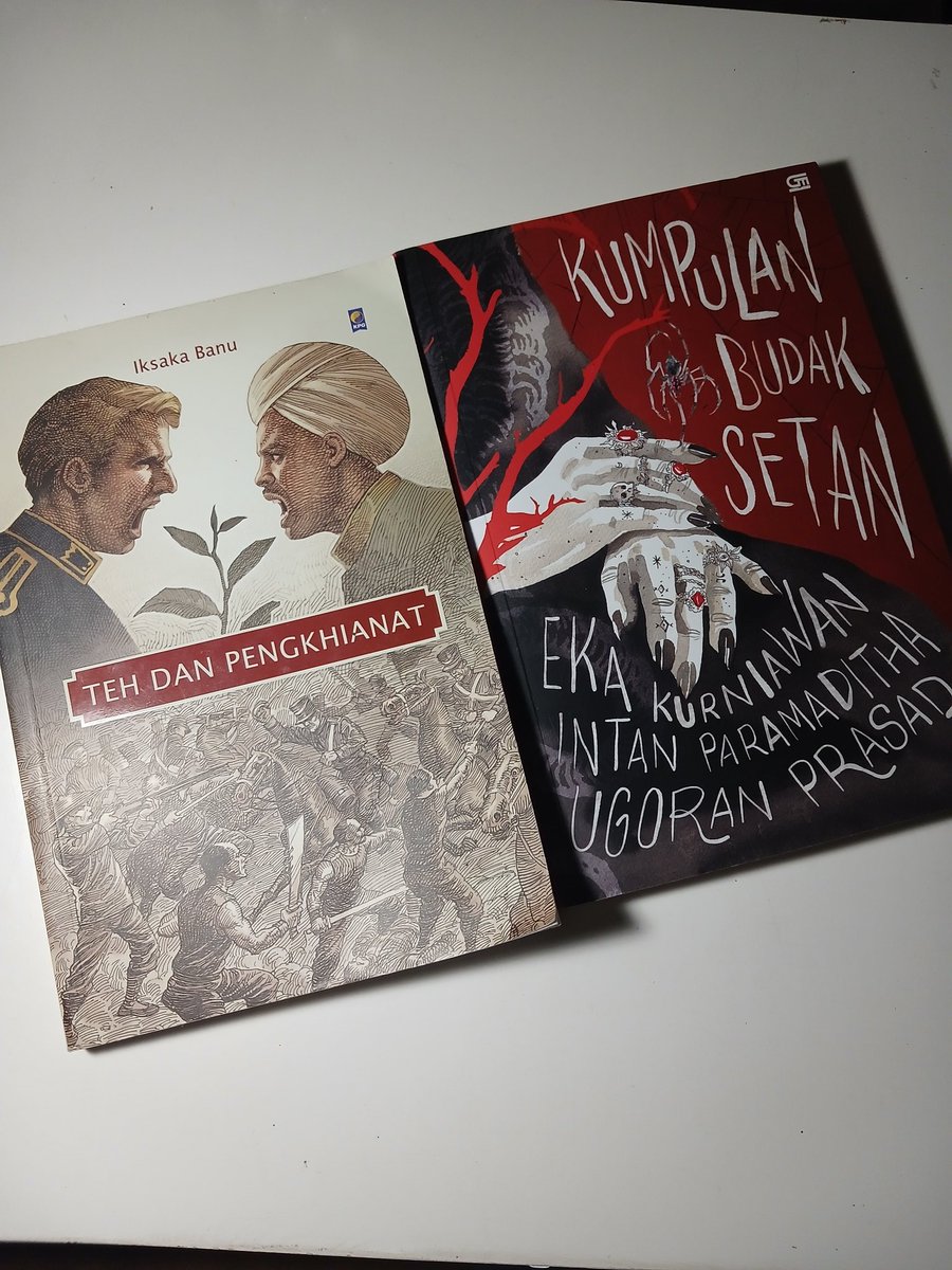MegaaaQuee9770's tweet photo. Wajib bundling
- Teh dan pengkhianat + kumpulan budak setan 100K
- Animal farm + don quixote 60K https://t.co/aw3ic6esrf