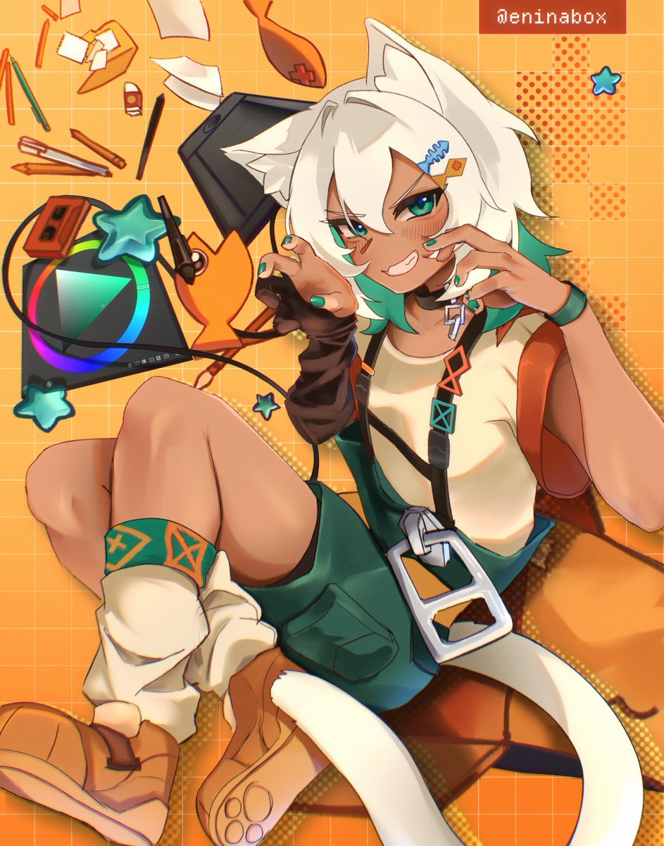 eninabox's tweet photo. ready to cause trouble >:D https://t.co/v6xdodWxXF