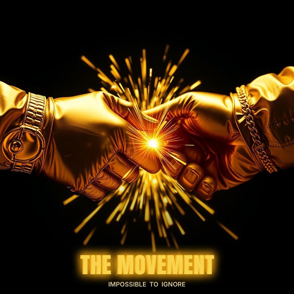 TheMovementcoin's tweet photo. Two hands. Gold sparks. One movement. 🤝✨

Every legend started when strangers agreed to build something loud.

That deal is on the table right now.

CA: 6bczfX29RXSx5pyX5WUmYXRc8NVYHgTo6Ry87MjZpump

#TheMovement #BlackAndGold https://t.co/LVDglhkZmn