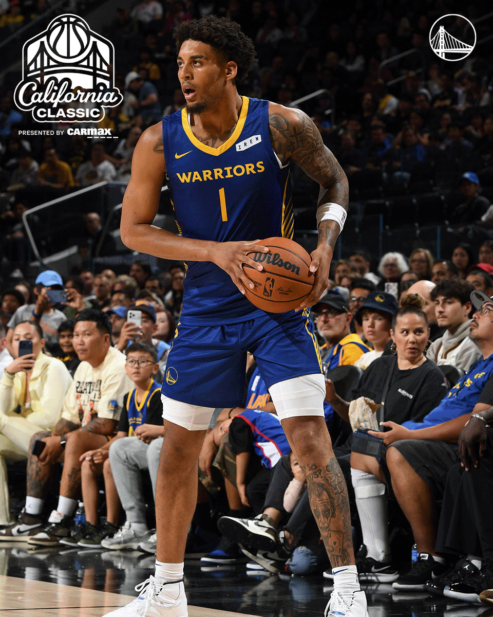 warriors's tweet photo. Summer Dubs debut for No. 1️⃣

@CarMax || California Classic https://t.co/9lLUxWa7ht