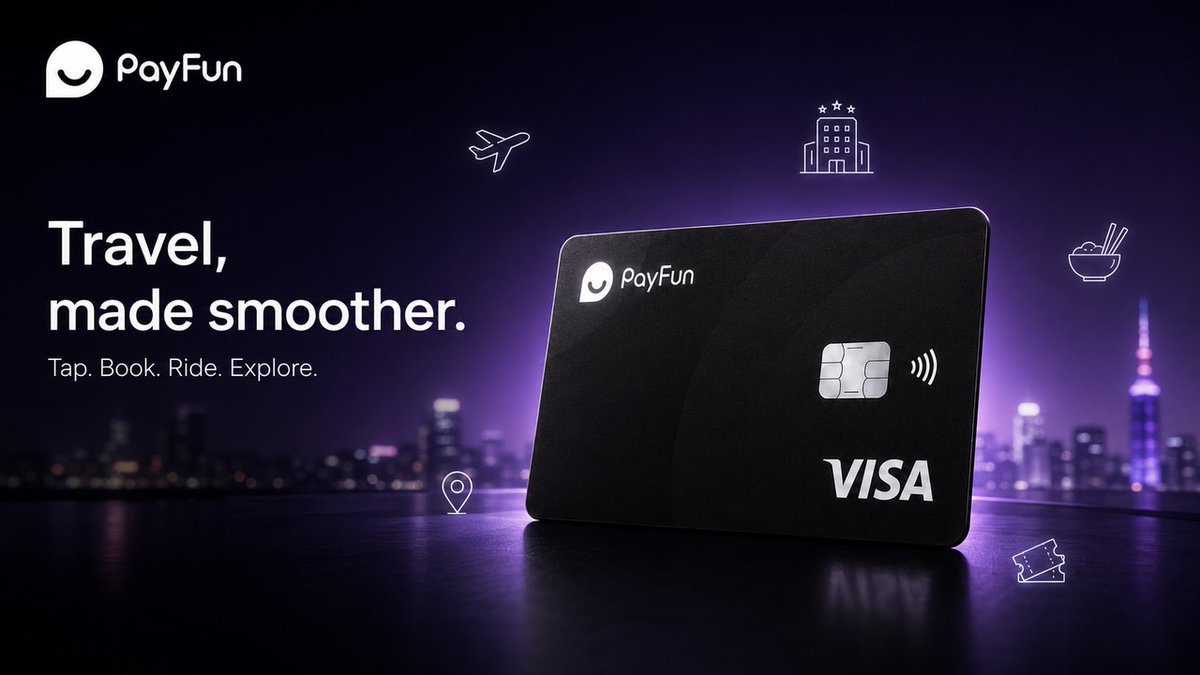 PayFunOfficial's tweet photo. Traveling abroad soon?

Let your PayFun Card handle the payments so you can focus on the journey.

Here’s how it fits into your travel moments:
🛫 Shop duty-free at the airport without exchanging cash first
🏨 Book hotels online without needing a local bank card
🍜 Tap to pay at restaurants and street vendors via Apple Pay or Google Pay
🚗 Link to Grab or local ride-hailing for instant payments
🗺️ Buy attraction tickets online to skip the lines

Spend your crypto easily while you explore ✈️
Which city are you taking your card to next? 👇
#PayFunCard #TravelWithCrypto