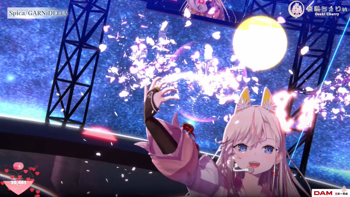 kuren02's tweet photo. 桜咲ちぇりぃちゃんの『星・夜空を感じる曲』歌枠🎤
ただいま『Spica / GARNiDELiA』

キラキラオシャレな楽曲と、ちぇりぃちゃんの綺麗で心地良い歌声が合わさって、エモエモ素敵な配信です✨

配信URLはリプ欄から！
初見さんもぜひぜひいらっしゃいませー！
#ちぇりらいぶ https://t.co/ZC3OM4RpTc
