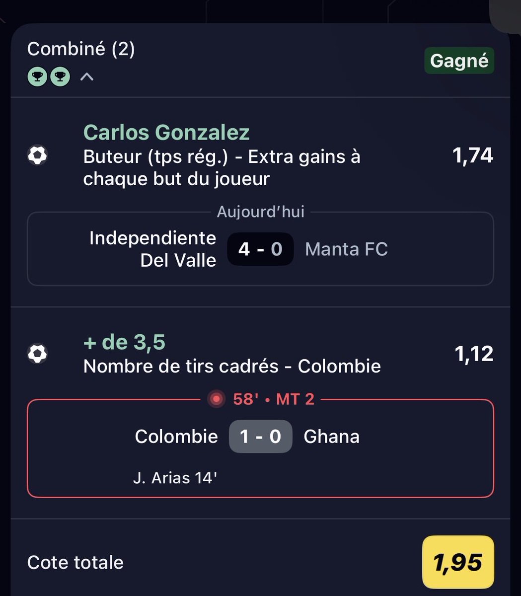 DewarPronos's tweet photo. PETIT SAFE DU SOIR 🔥🔥🇪🇨🇨🇴

À demain ⏳ https://t.co/NYxF0NNgPv