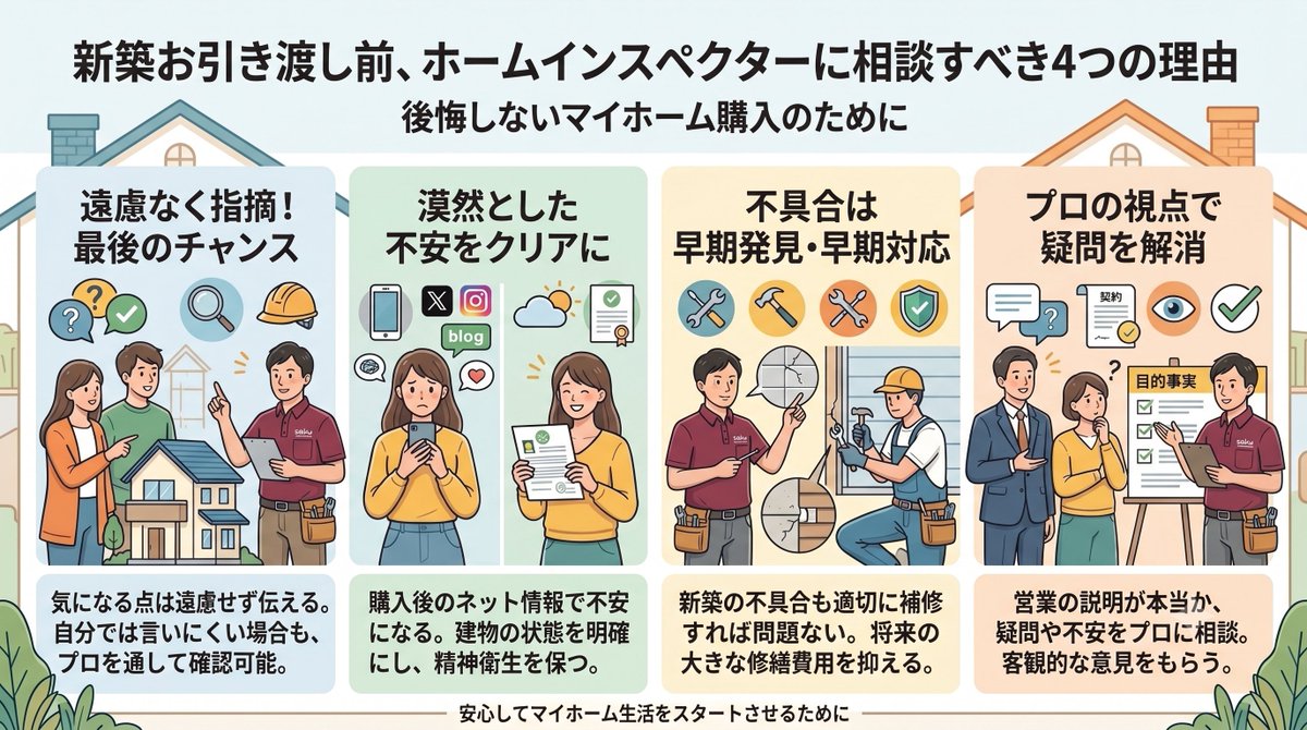 新築一戸建て購入者必見】 「お引き渡し前」は建物の状態をチェック 