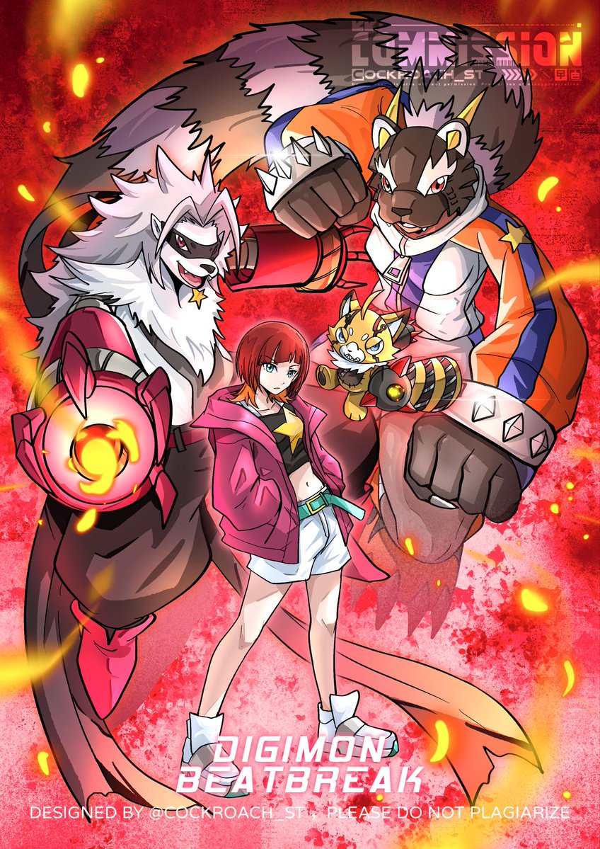 ccccockroachst's tweet photo. #デジモン #Digimon #bearcatmon 
蕾娜和小熊猫进化链！ https://t.co/dUBOLYt77r