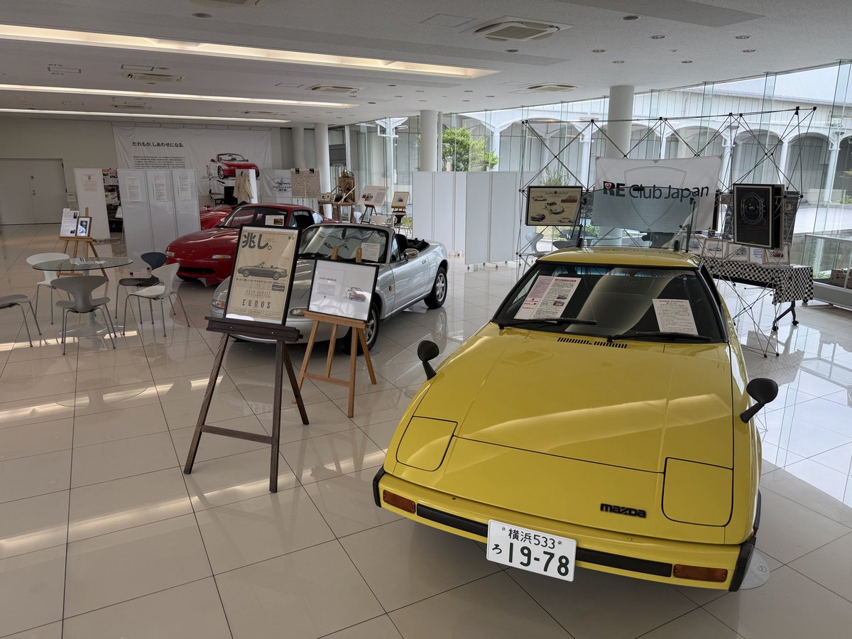 machi28087021's tweet photo. マツダR&amp;Dセンター横浜なう。
『2026ロードスター展』に来ています。
昨年は仕事で来ることができなかったので、思わず初日に来てしまいました（笑
NAのクーペ、カッコイイ！ https://t.co/LpBlgQWcOJ