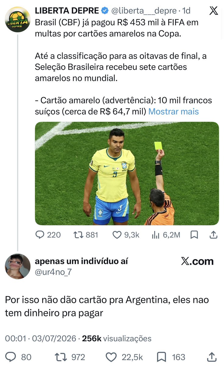 evlym30's tweet photo. Amo o fato de que nós Brasileiros humilhamos a Argentina até quando ela não está no assunto 🙏🏻🇧🇷 https://t.co/7Tlv40839h