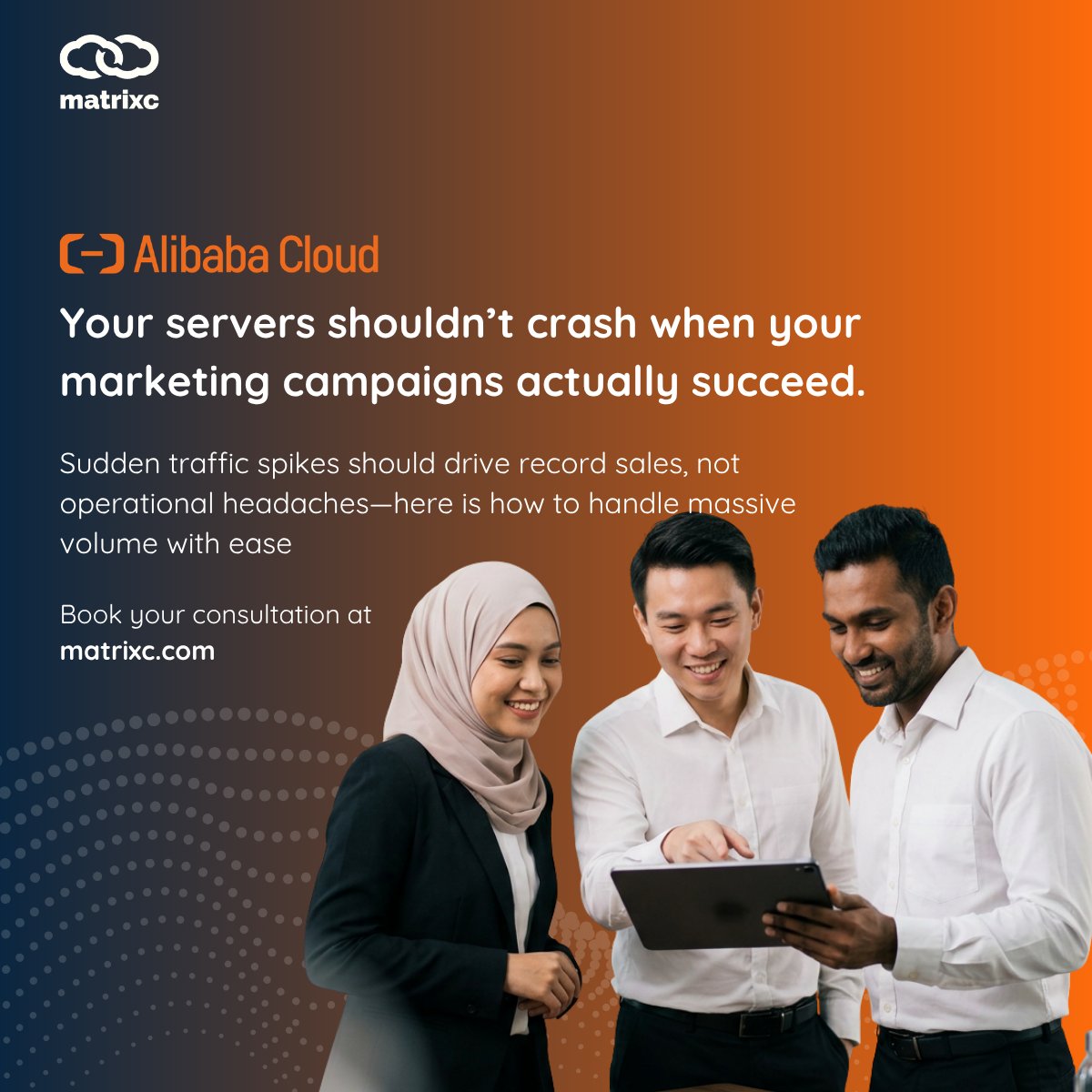 matrixconnexion's tweet photo. MatrixC brings this enterprise-grade scalability to your business, setting up elastic computing and auto-scaling databases that keep your storefront online when traffic spikes.
Chat with our architects directly: https://t.co/tCZvnTFm7P
#AlibabaCloud #CloudMigration https://t.co/ks5zNAnrzg