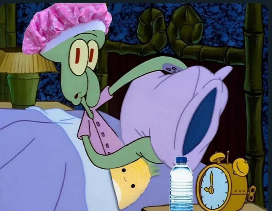 AmberRayz's tweet photo. "Wyd after work?"

Me already in bed: https://t.co/M0EtpSj1Ag