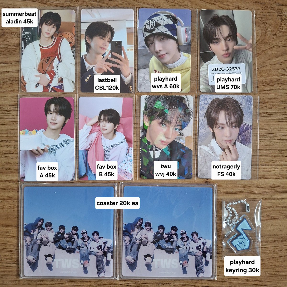 GetItPretty's tweet photo. #ssell aab TWS ready ina

- album no tragedy final move , compact hush , blush
- 2026 deco kit
- photocard , keyring , coaster

Tag shinyu dohoon youngjae hanjin jihoon kyungmin https://t.co/bxnGTJfEN2