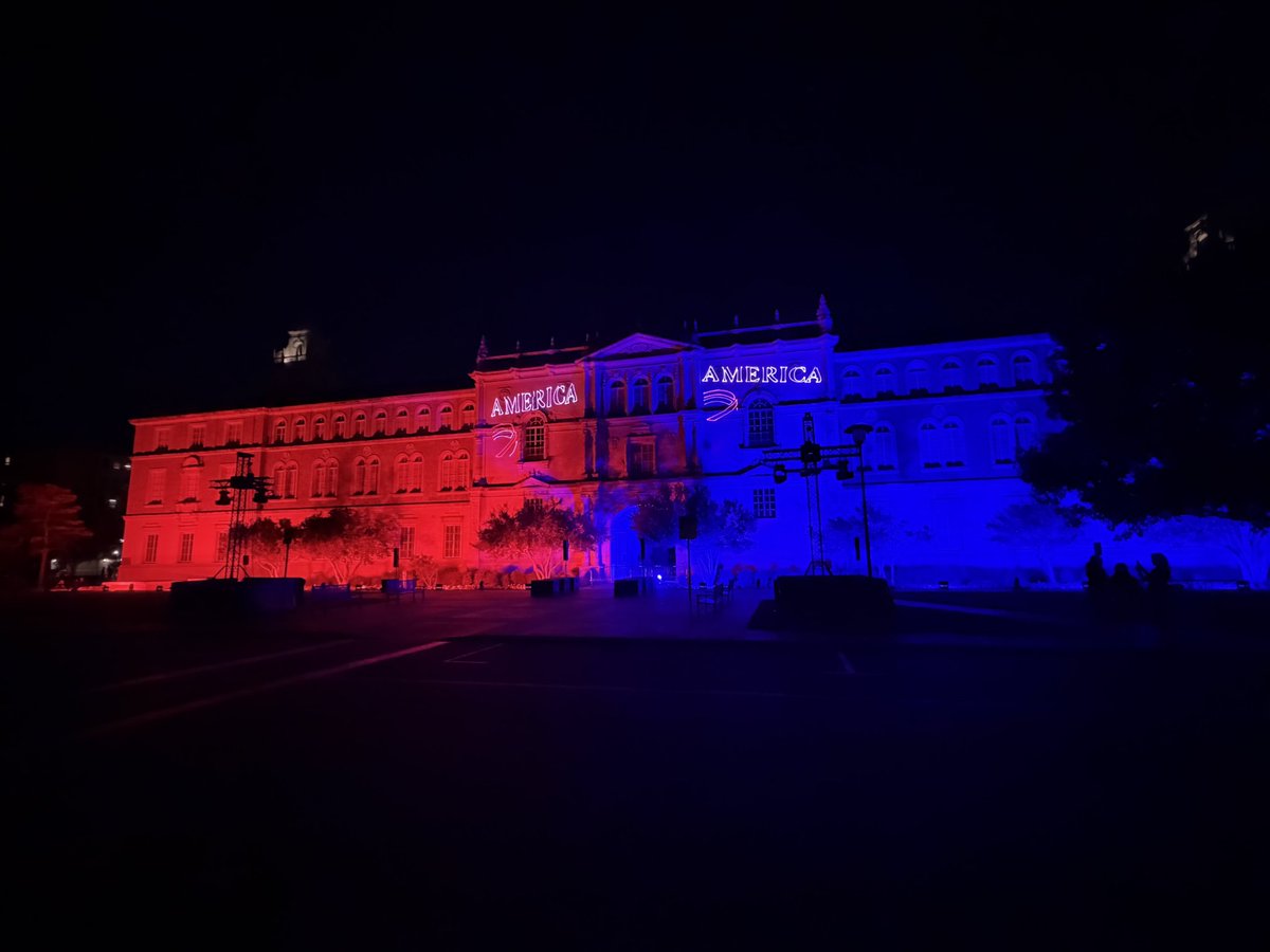 DanIsett's tweet photo. Meanwhile in Lubbock: Texas Tech celebrates 250 years of the United States of America. (📷 @allencorbin) https://t.co/vEA8jNtel9
