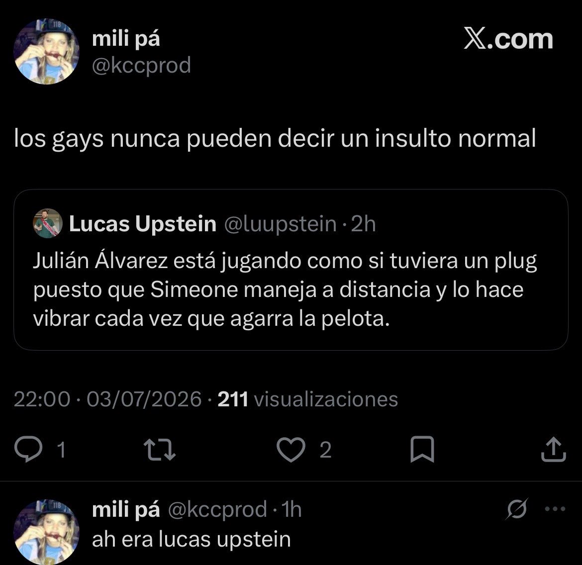 Lucas Upstein tweet media