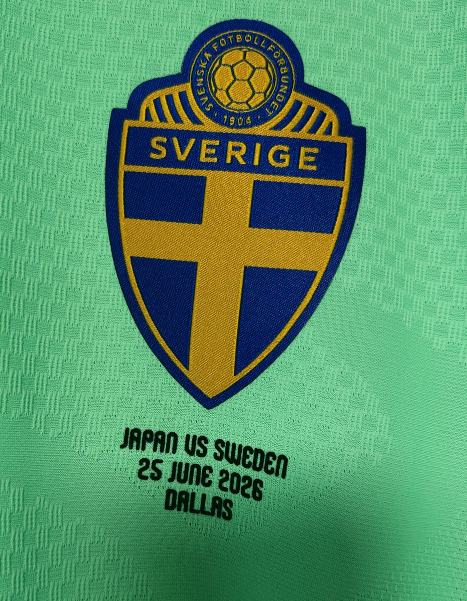 MatchWornShirtで落札した FIFAWorldCup2026 日本代表vsスウェーデン