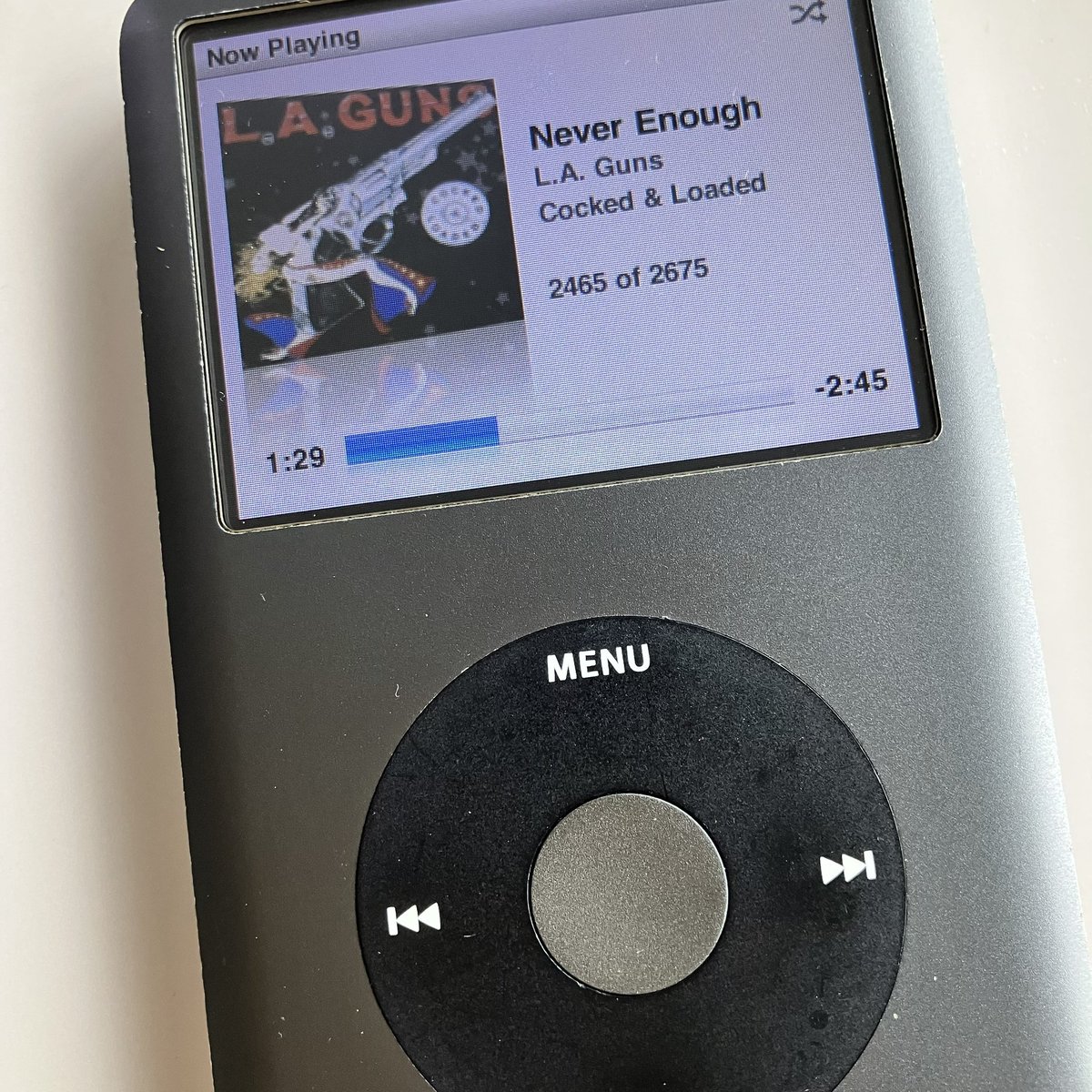 Sally_812's tweet photo. 🎵 Never Enough _ L. A. Guns
#ipodclassic
#lunchtime 🍴
#laguns https://t.co/FntqewTZiP