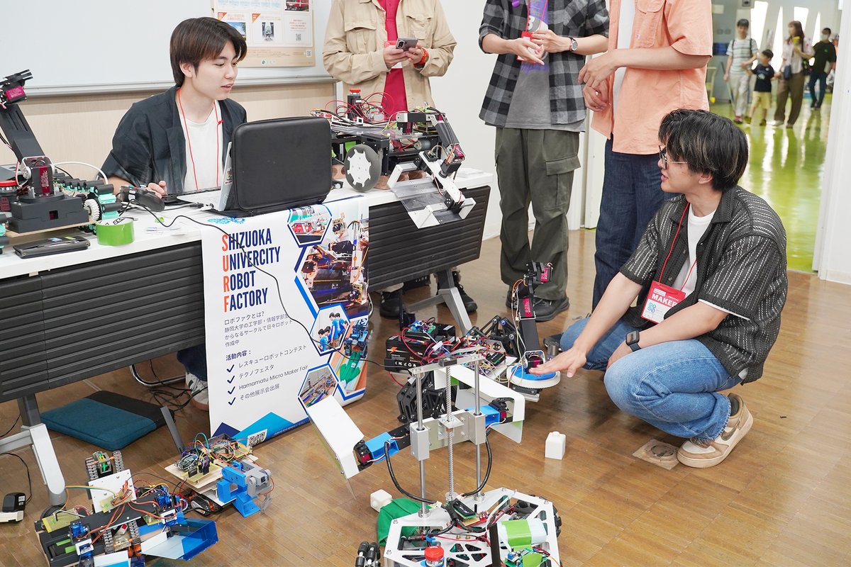hsmmiraira's tweet photo. ▲ Hamamatsu Micro Maker Faire開催中！▲
本日（7/4）、#浜松マイクロメイカーフェア 開催中です。市内や近隣でものづくりを楽しむメイカーたちのユニークな発想や驚くような技術をご体感ください。科学館のチケット不要（無料）でご入場いただけますよ。17時まで。
#HamamatsuMMF2026 #HMMF2026 https://t.co/THadTWKXuF
