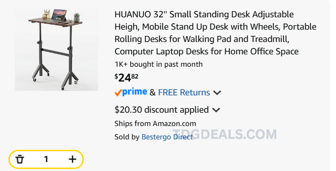 thedealsguy_'s tweet photo. AMAZON STANDING DESK DEAL 🖥️

HUANUO 32” adjustable standing desk is dropping to around $23–$26 on Amazon with double promo savings.

Use code: LCXZ7COG

Normally around $70 - $24 with the code.

🔗 https://t.co/SGkvJcdAD8

#ad https://t.co/Ux46IJBcWk