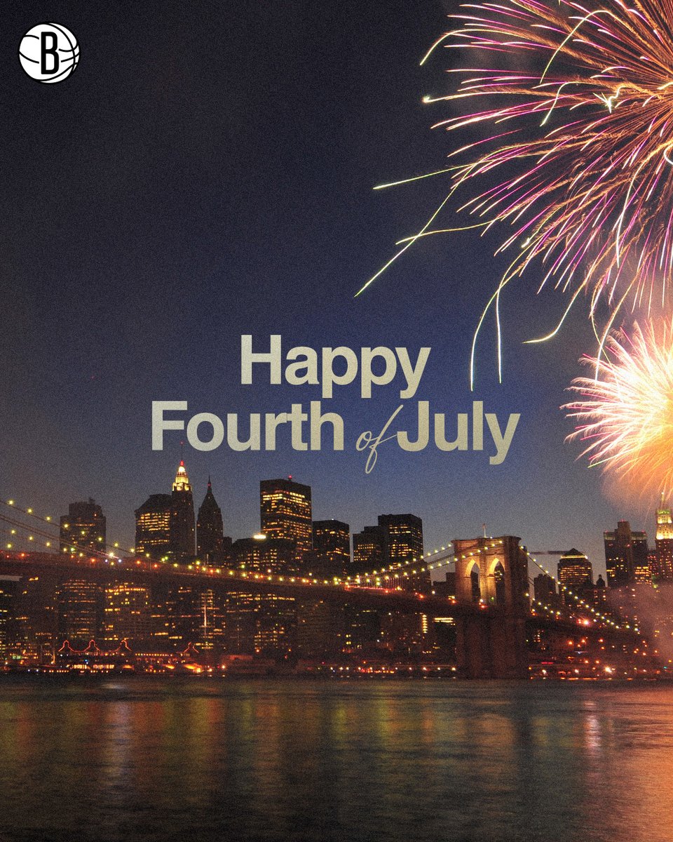 BrooklynNets's tweet photo. Wishing everyone a happy &amp; safe 4th of July! 🎇 https://t.co/pfICLKqDXh