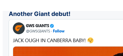 OnSpeculator's tweet photo. Almost worth watching the GWS game just to hear how the commentators call this bloke full name. https://t.co/AmBGfElE1o
