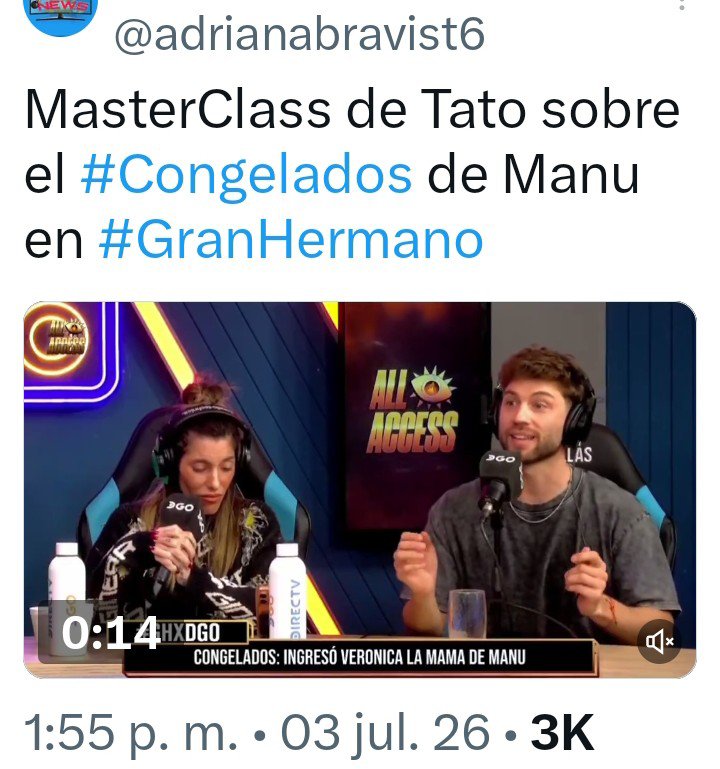 2020Stellamaris's tweet photo. #GranHermanoGeneraciónDorada #Granhermano #Telefe #LaCumbre #Allaccess #streams #DGO. #TatoAlgorta : #Congelados de Manu y su mamá. #Emotivo #Tierno #íntimo. Tuvo besos, caricias, mimos, #apapacho, lágrimas. https://t.co/1a3hWYMX8X